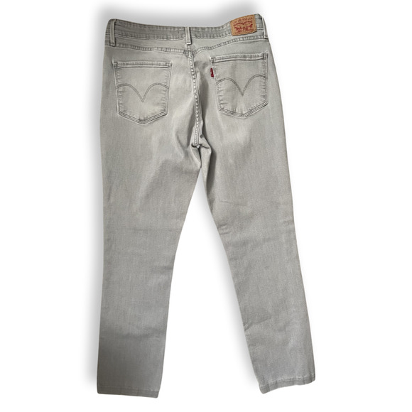 Pre- Owned Levi Strauss & Co Gray Mid Rise Skinny Denim Size 32 - Picture 2 of 4